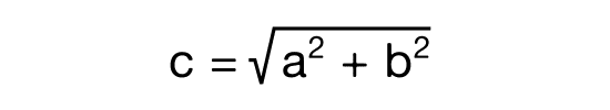 Fórmula de la Hipotenusa